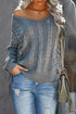 Love Letters Cable Knit Lace Up Sweater